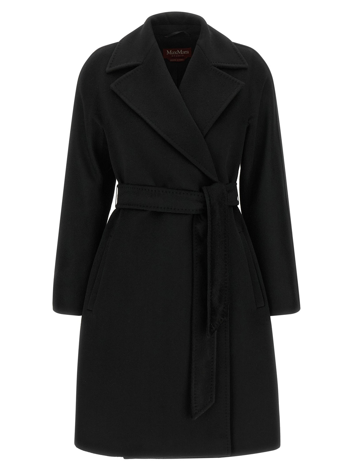 Max Mara Studio Ravenna Coat Black