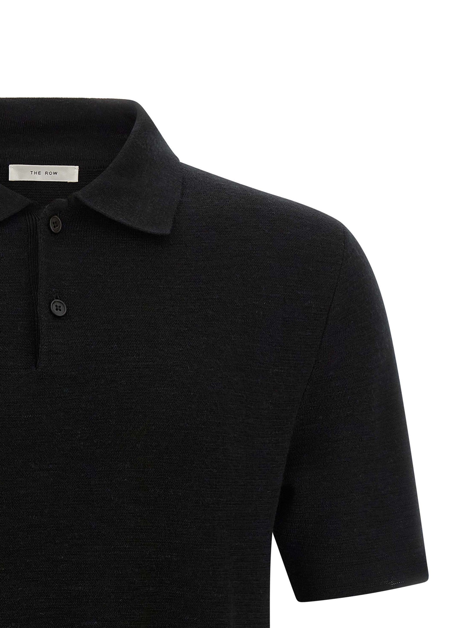 The Row Ravi Polo Shirt Black