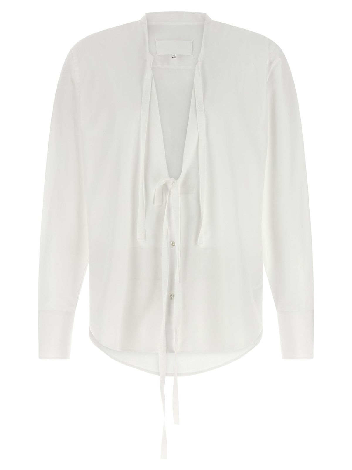 Maison Margiela Raw Cut Hem Shirt White