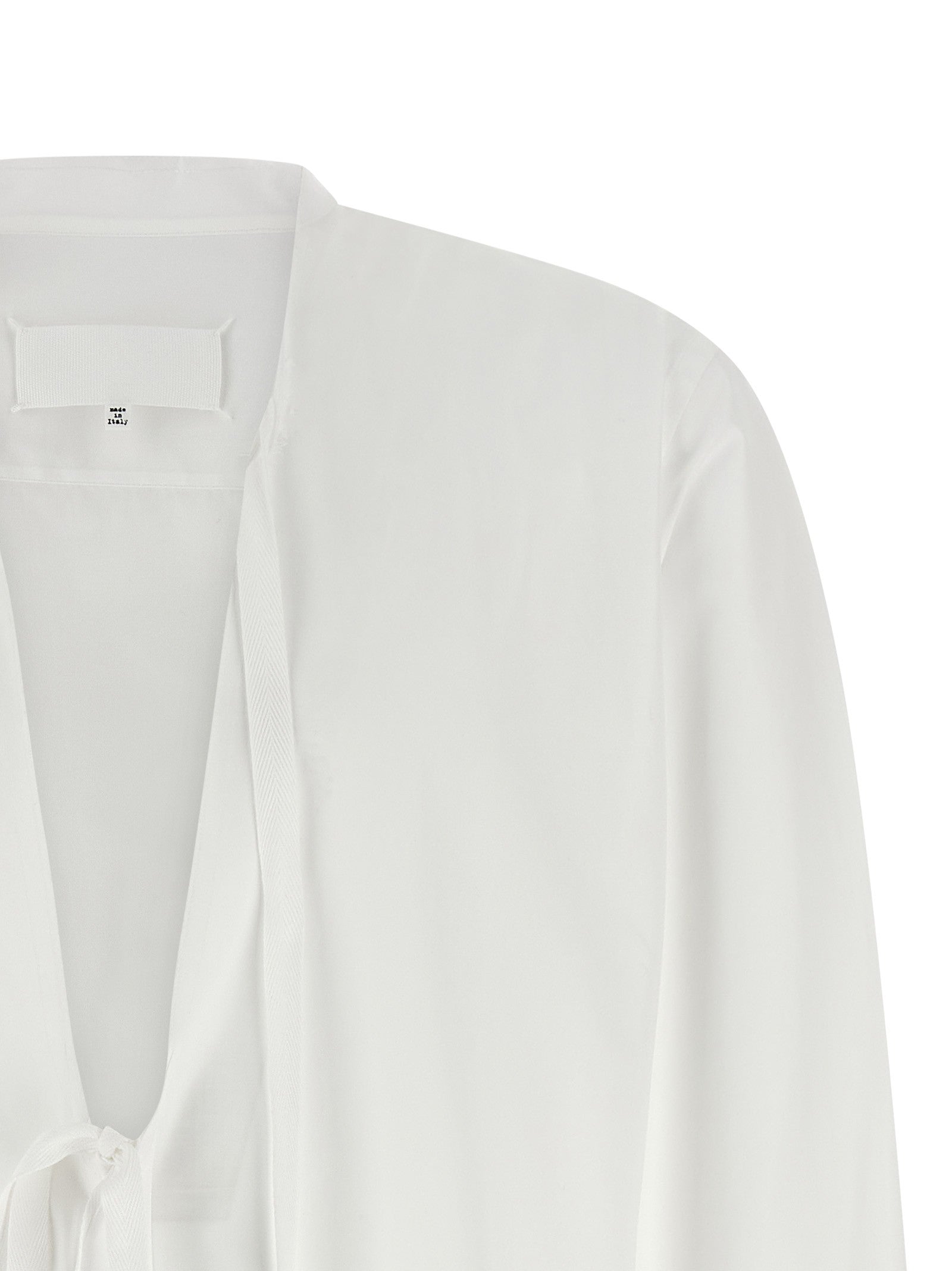 Maison Margiela Raw Cut Hem Shirt White