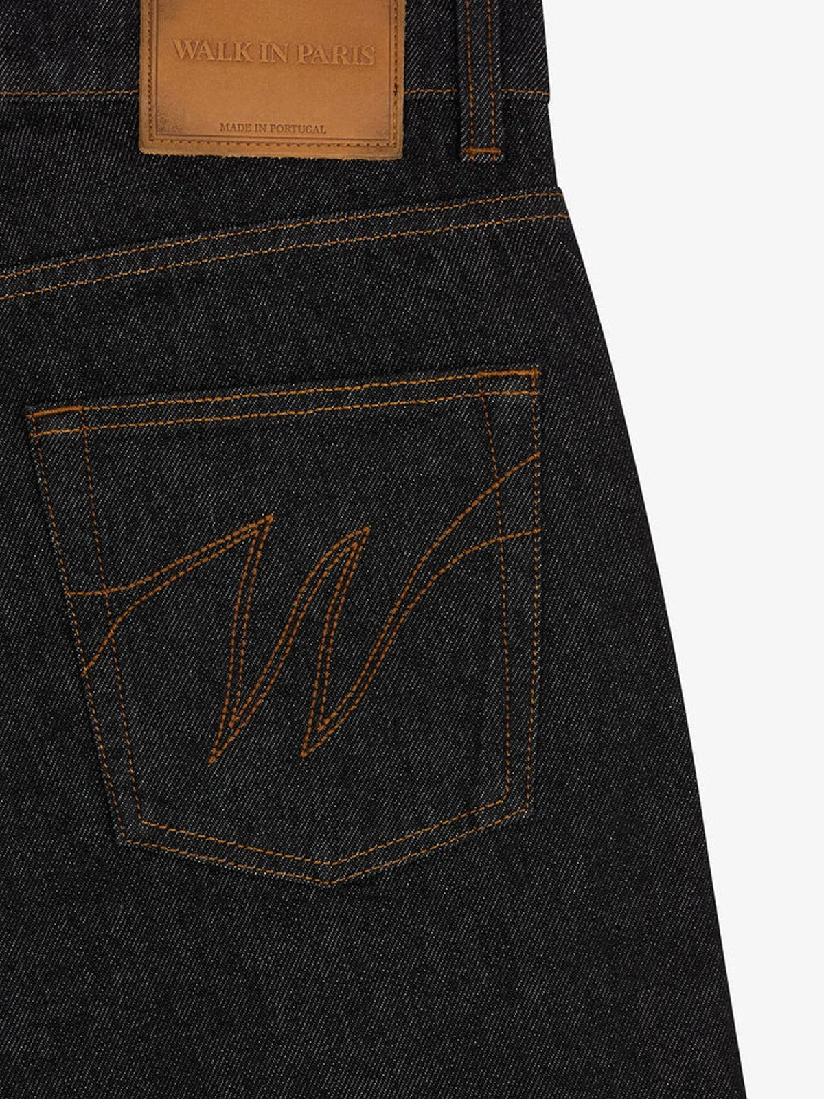 Walk In Paris Men's Raw Denim Regular Jeans Blue, view 3