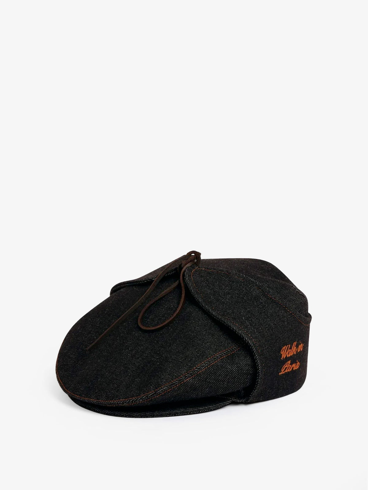 Walk In Paris Men's Raw Denim Sherlock Hat Blue