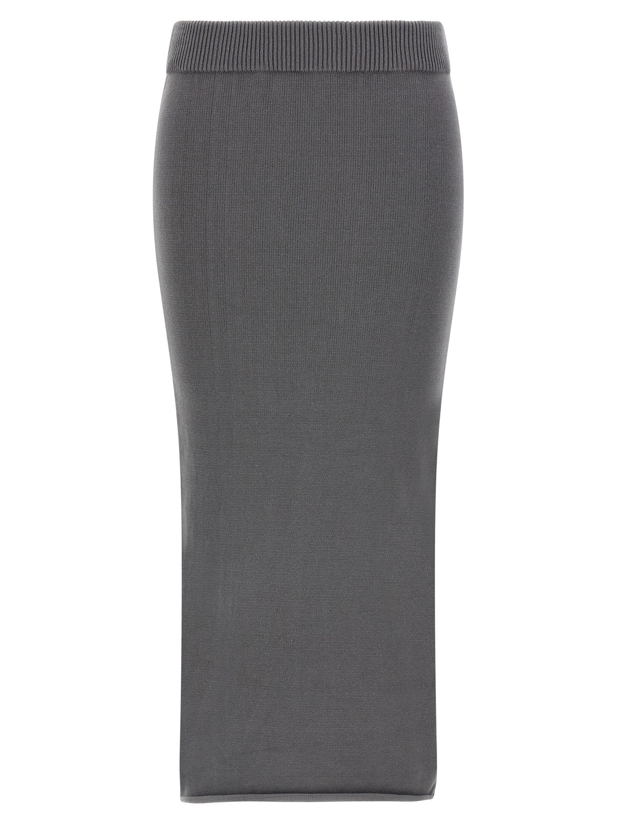Entire Studios Raw Knit Skirt Grey