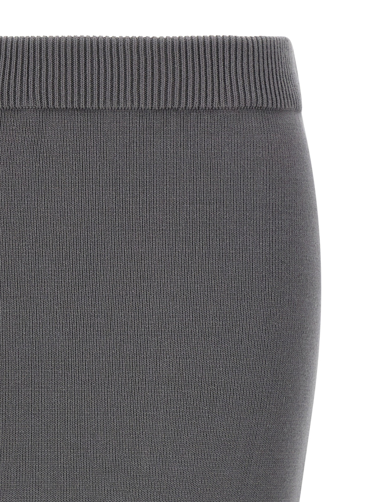 Entire Studios Raw Knit Skirt Grey, view 3
