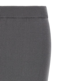 Entire Studios Raw Knit Skirt Grey, view 3