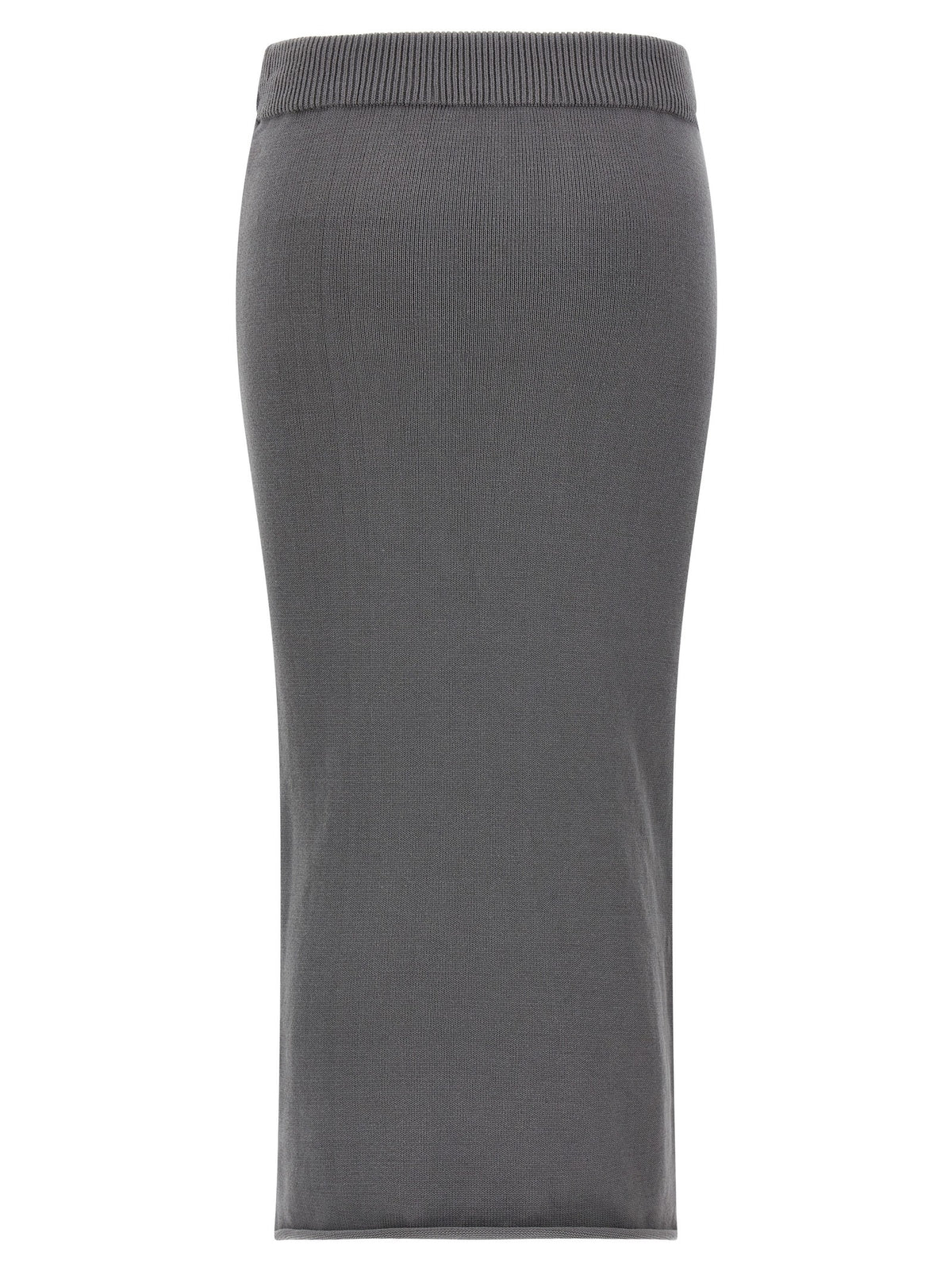 Entire Studios Raw Knit Skirt Grey, view 2