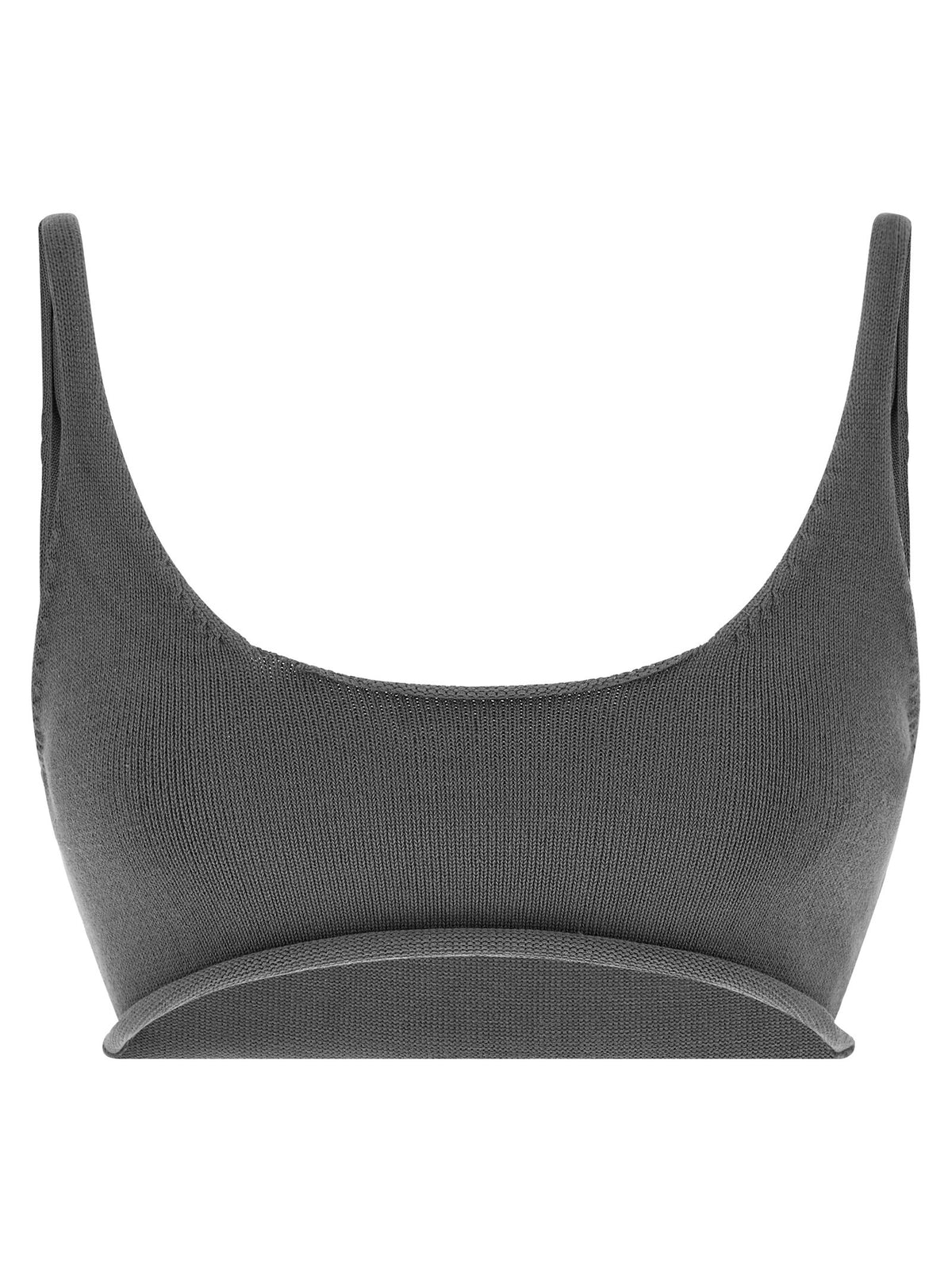 Entire Studios Raw Knit Top Grey