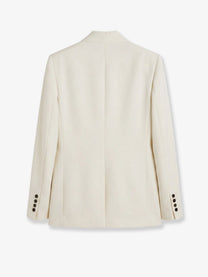 Toteme Women's Raw Lapel Blazer White