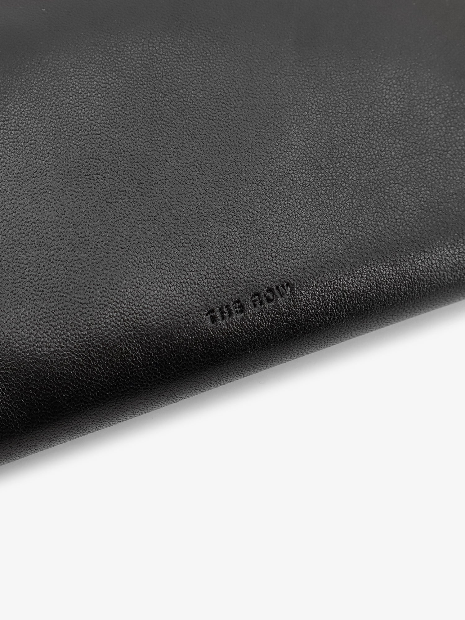 The Row Women's Ray Leather Clutch Bag Black