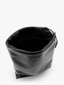 The Row Women's Ray Leather Clutch Bag Black