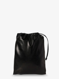 The Row Women's Ray Leather Clutch Bag Black