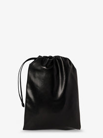 The Row Women's Ray Leather Clutch Bag Black