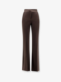 Actualee Women's Rayon Blend Trousers Gold