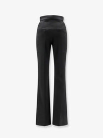 Actualee Women's Rayon Blend Trousers Black