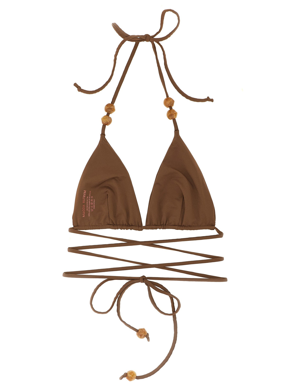 Magda Butrym RE Bikini Top Brown, view 2