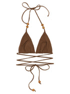 Magda Butrym RE Bikini Top Brown