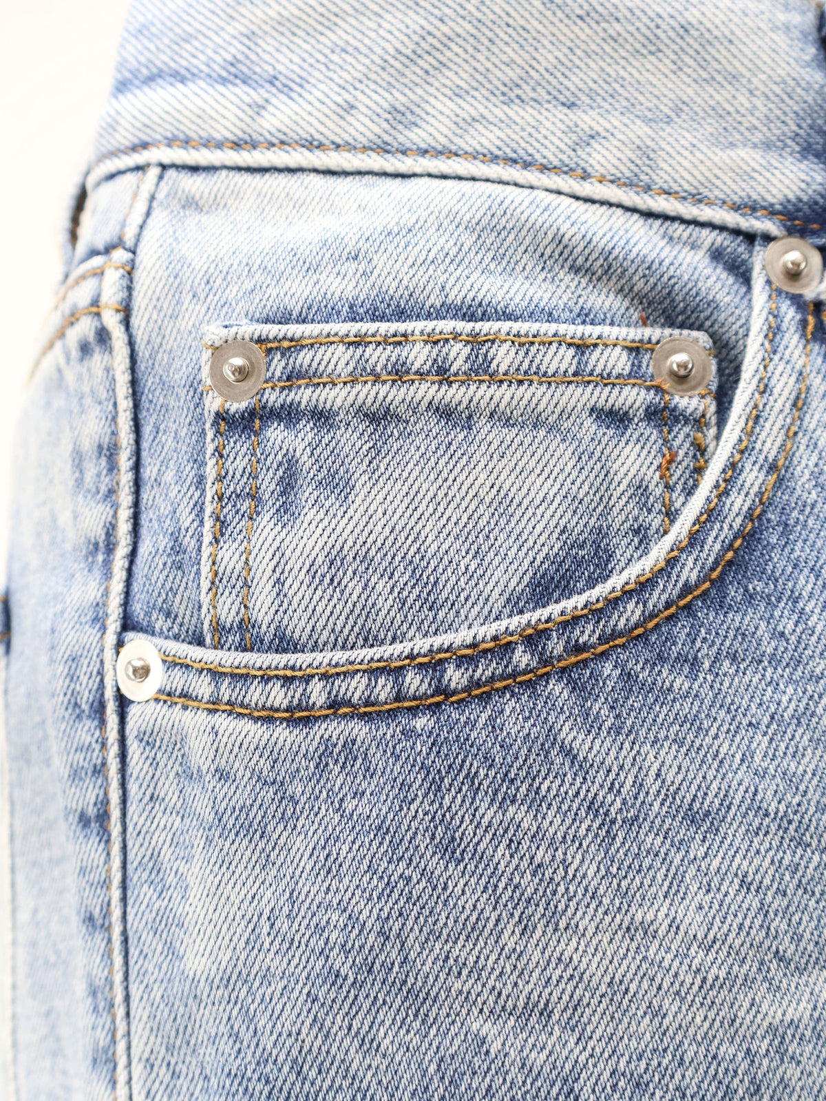 Tonywack Men's Re Cut Flared Cotton Jeans Blue, view 3