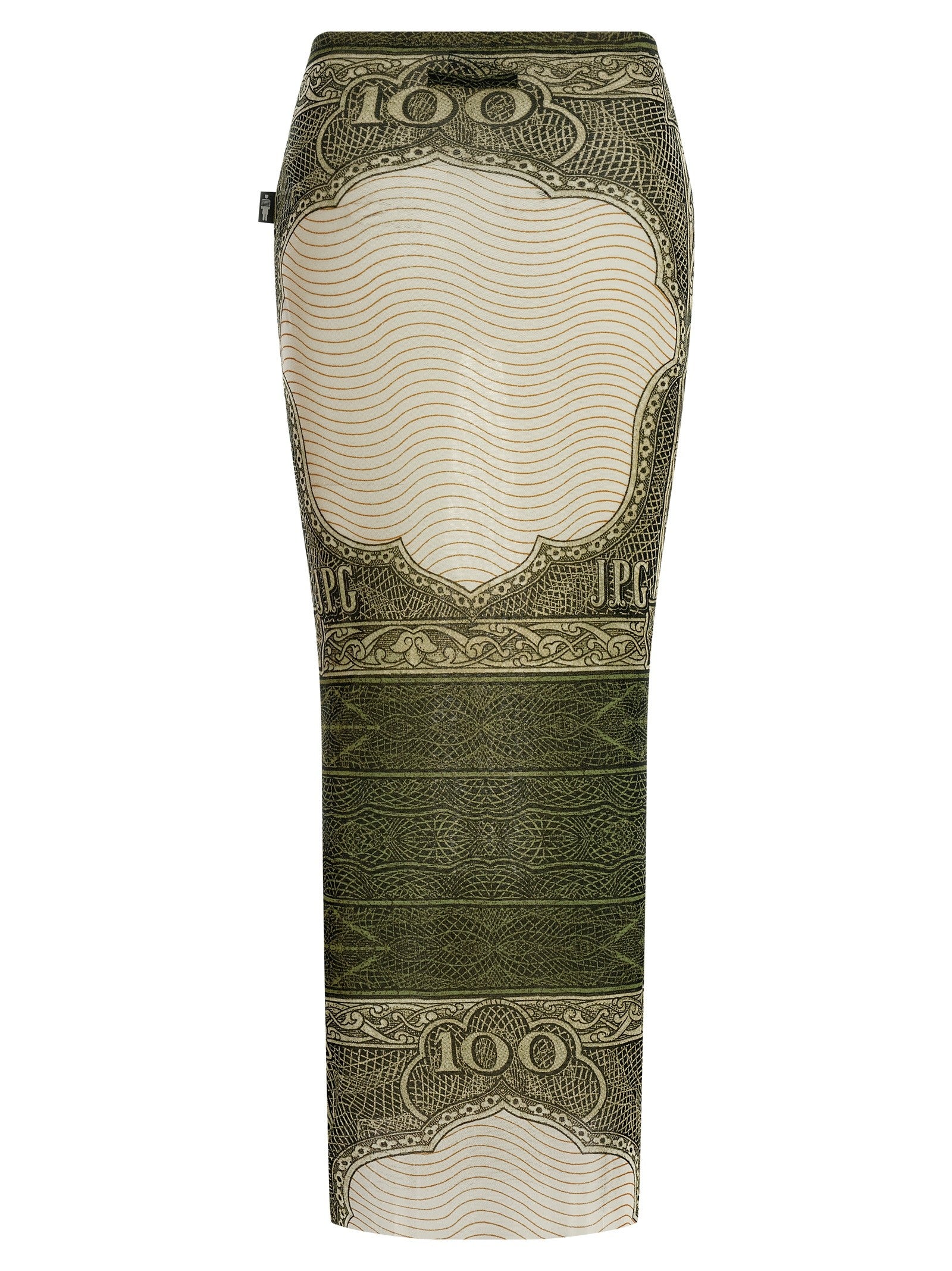 Jean Paul Gaultier Re Edition the Green Cartouche Skirt Gold