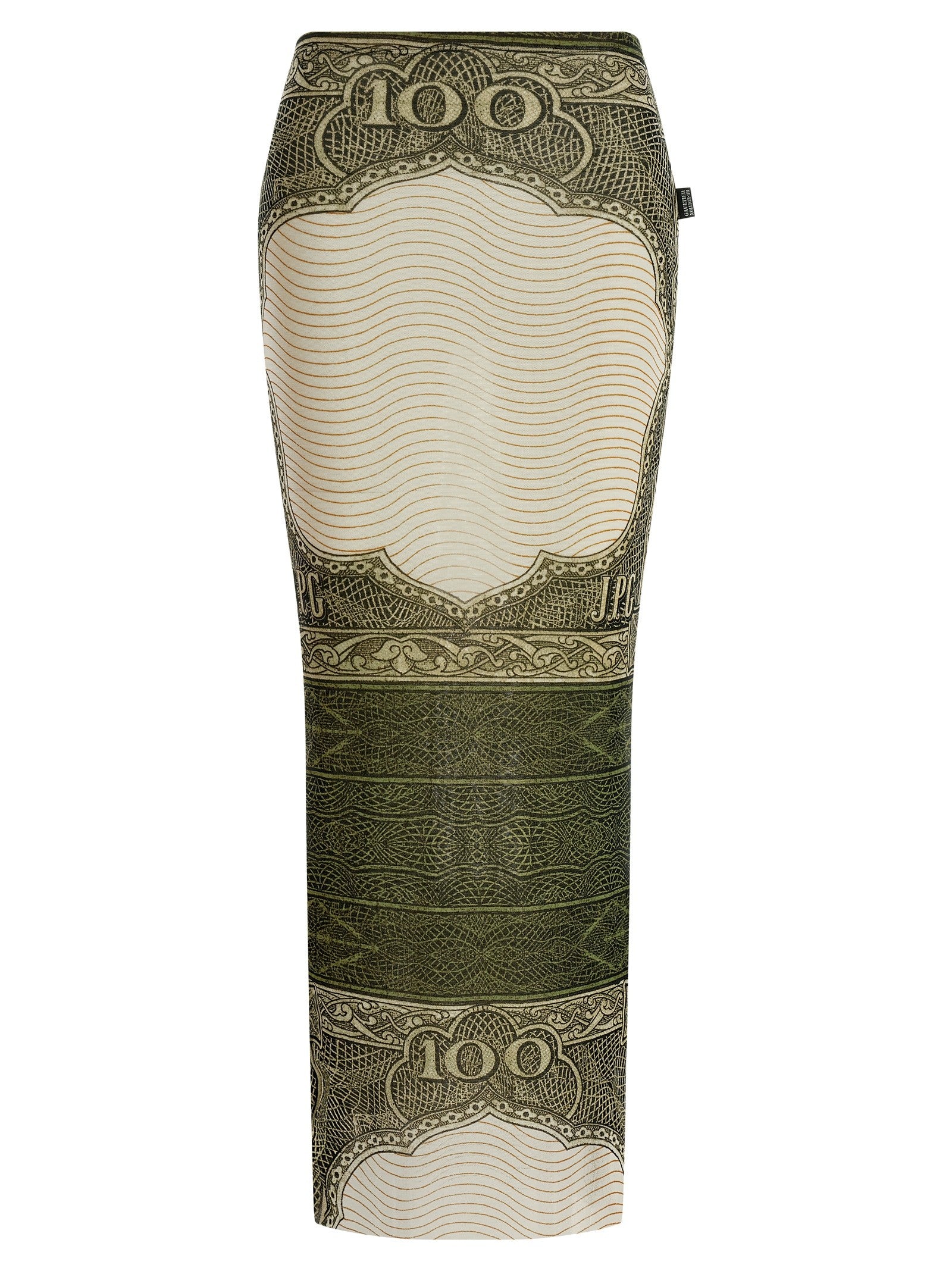 Jean Paul Gaultier Re Edition the Green Cartouche Skirt Gold