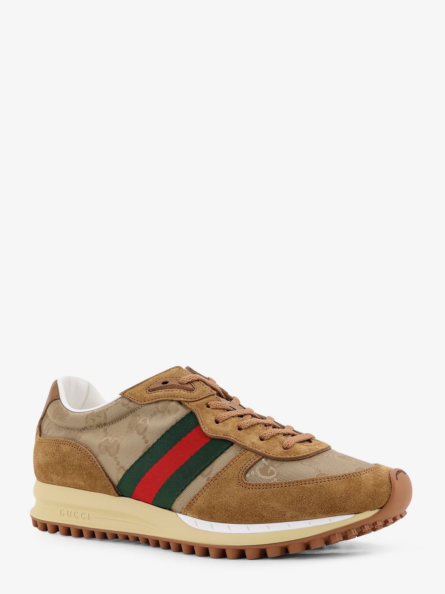 Gucci Men's Re Motion GG Nylon and Suede Sneakers Multicolor
