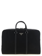 PRADA Re Nylon and Saffiano Travel Bag Black