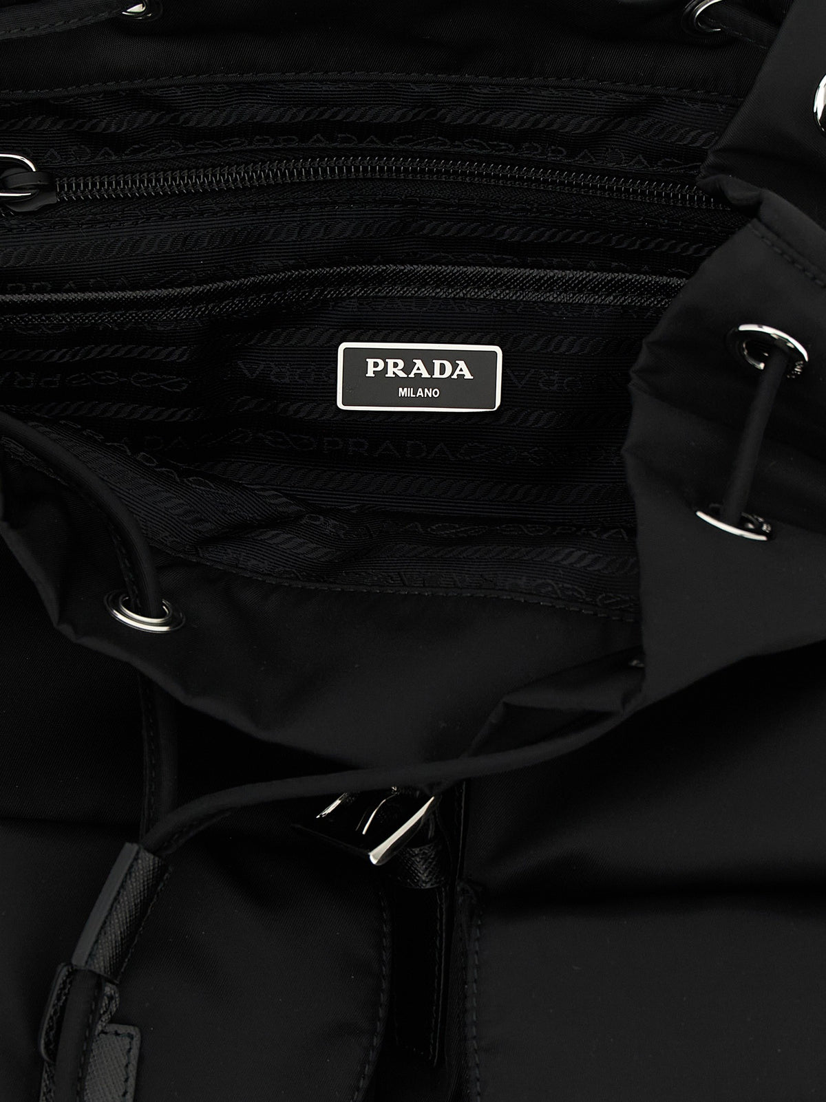 PRADA Re Nylon Backpack Black, view 4