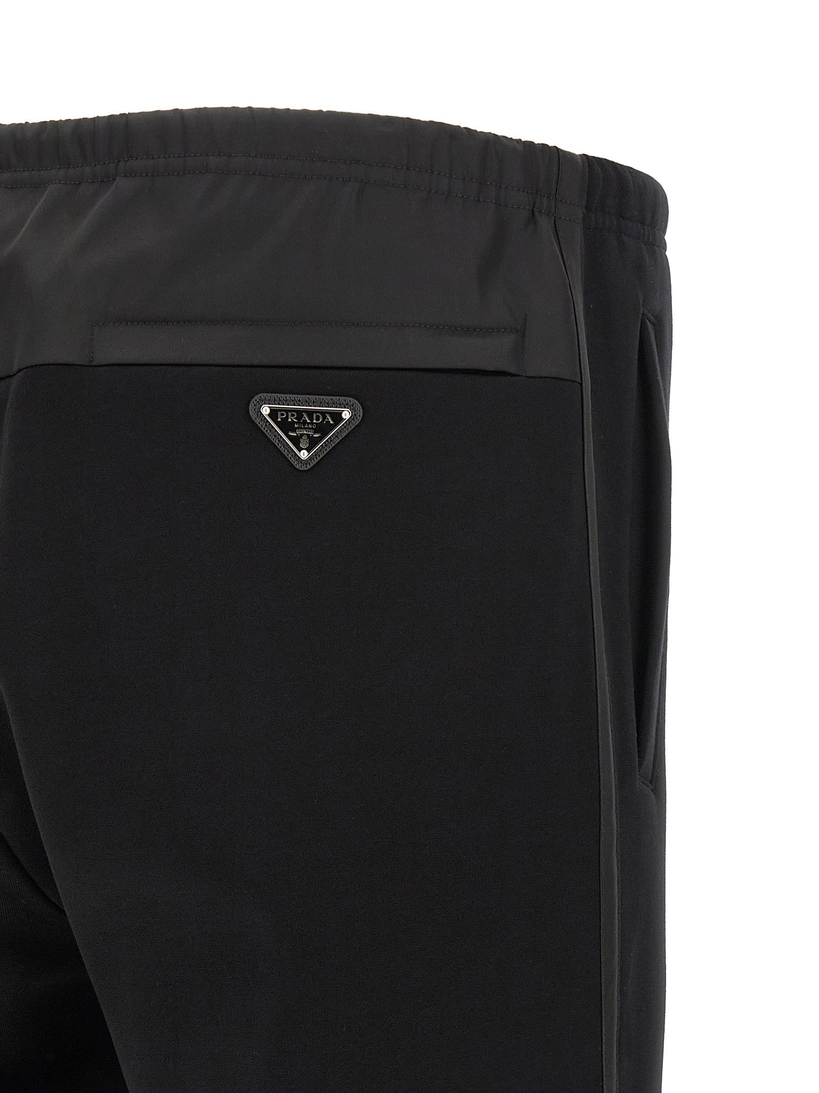 PRADA Re Nylon Band Joggers Black