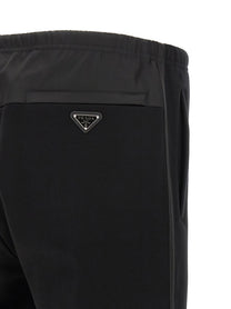 PRADA Re Nylon Band Joggers Black