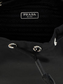 PRADA Re Nylon Bucket Bag Black, view 4