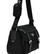 PRADA Re Nylon Crossbody Bag Black, view 3