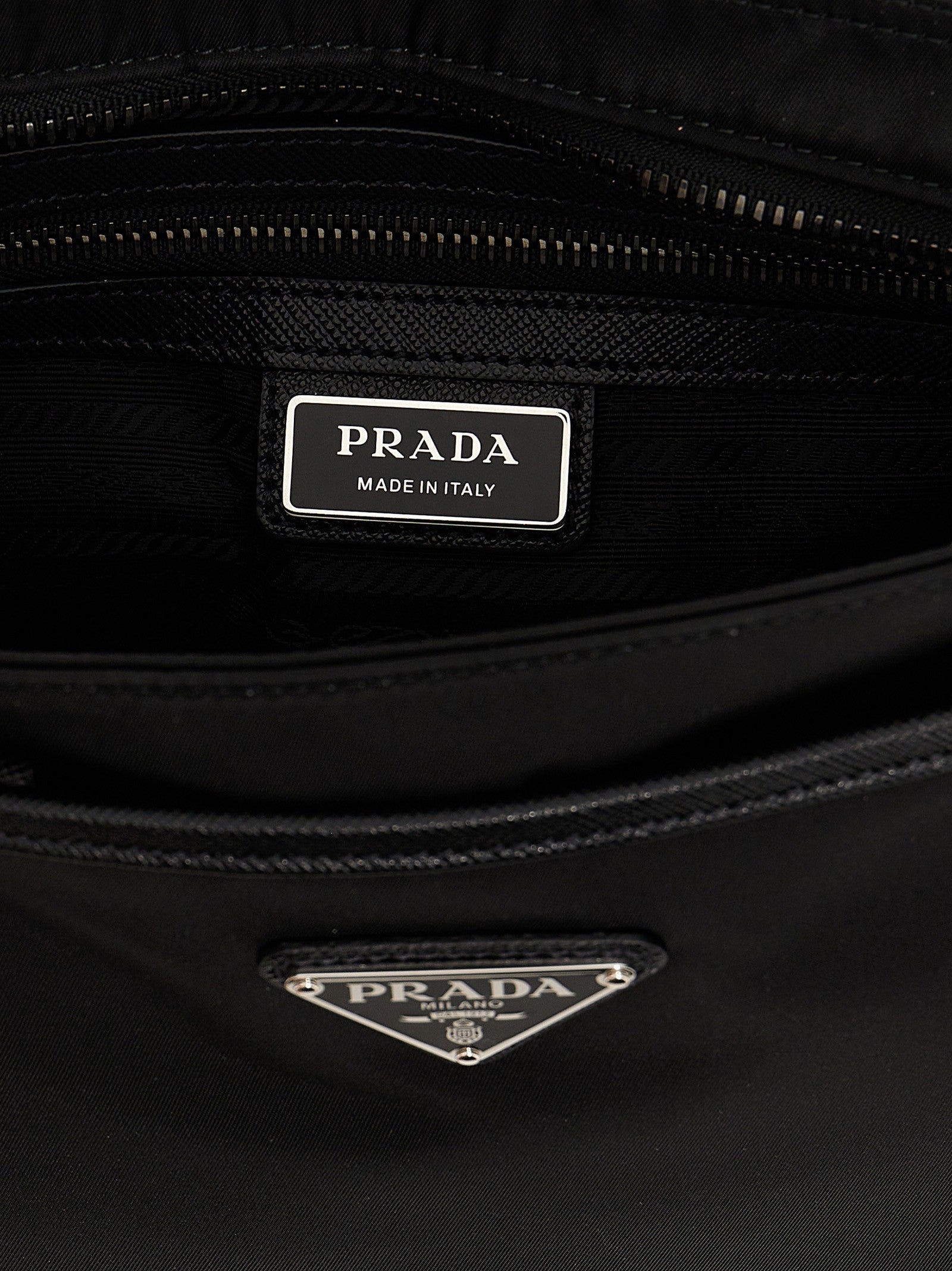 Prada Re Nylon Crossbody Bag Black