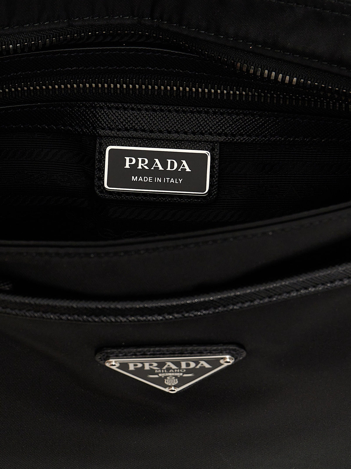 PRADA Re Nylon Crossbody Bag Black, view 4