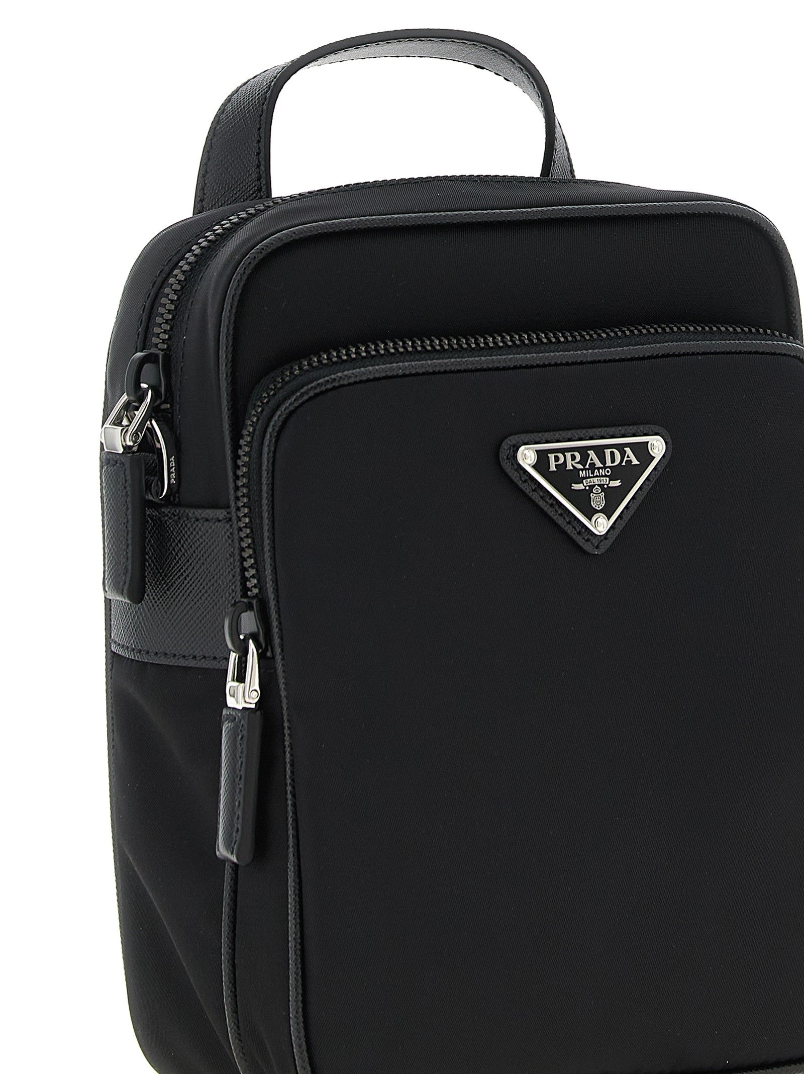 Prada Re Nylon Crossbody Bag Black