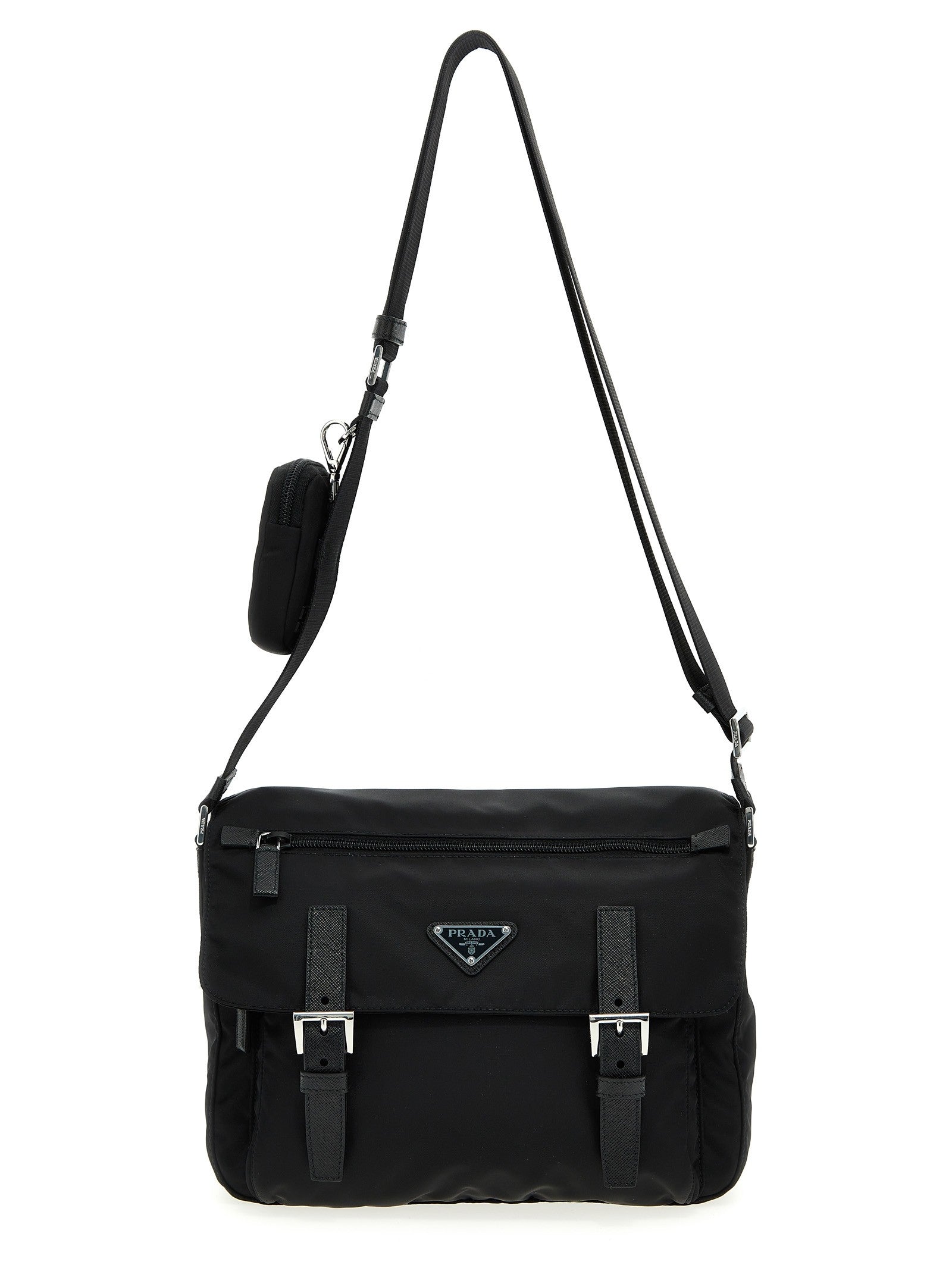 Prada Re Nylon Crossbody Bag Black