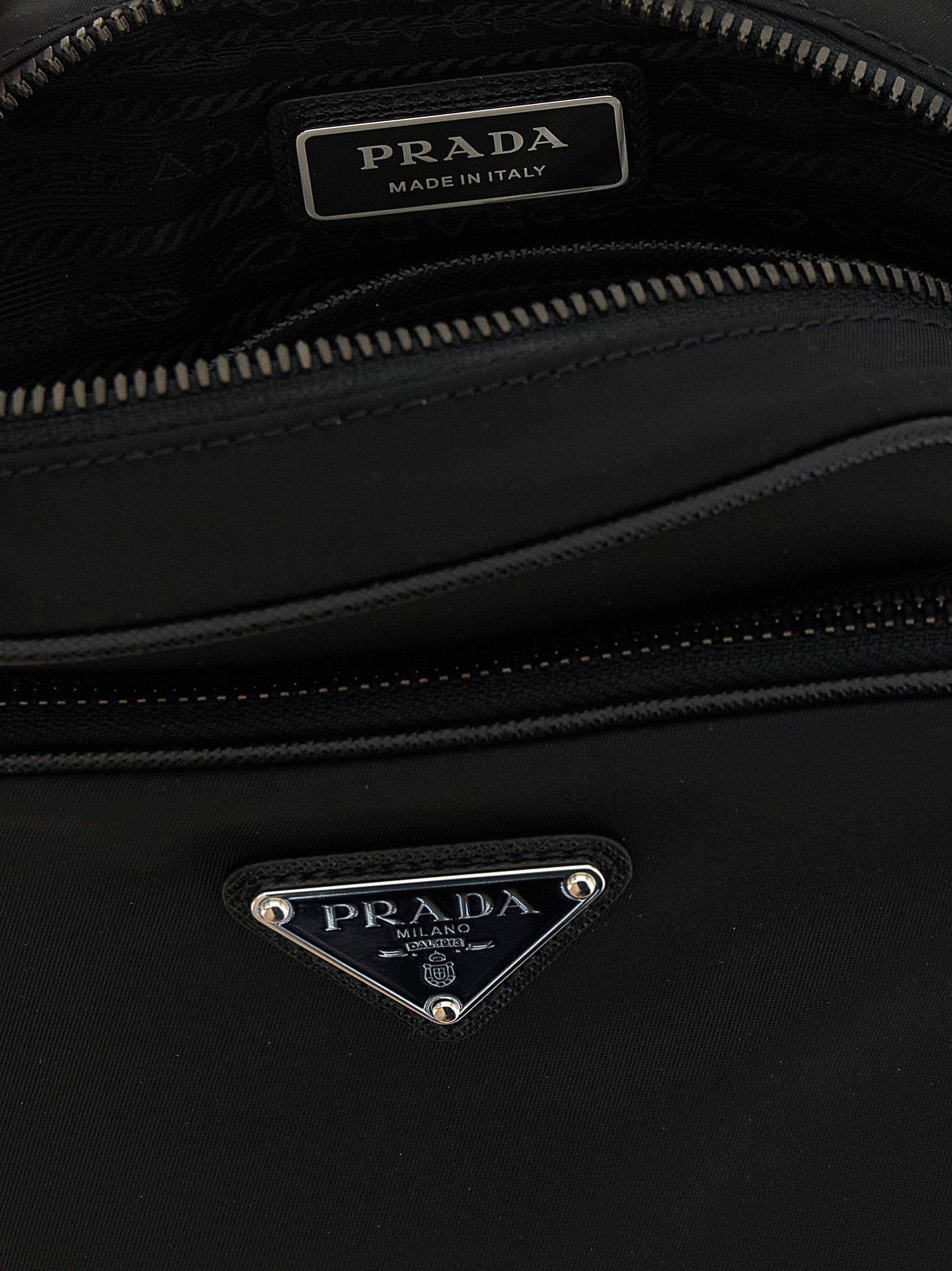 Prada Re Nylon Crossbody Bag Black