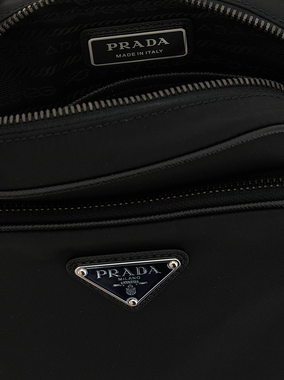 PRADA Re Nylon Crossbody Bag Black, view 4
