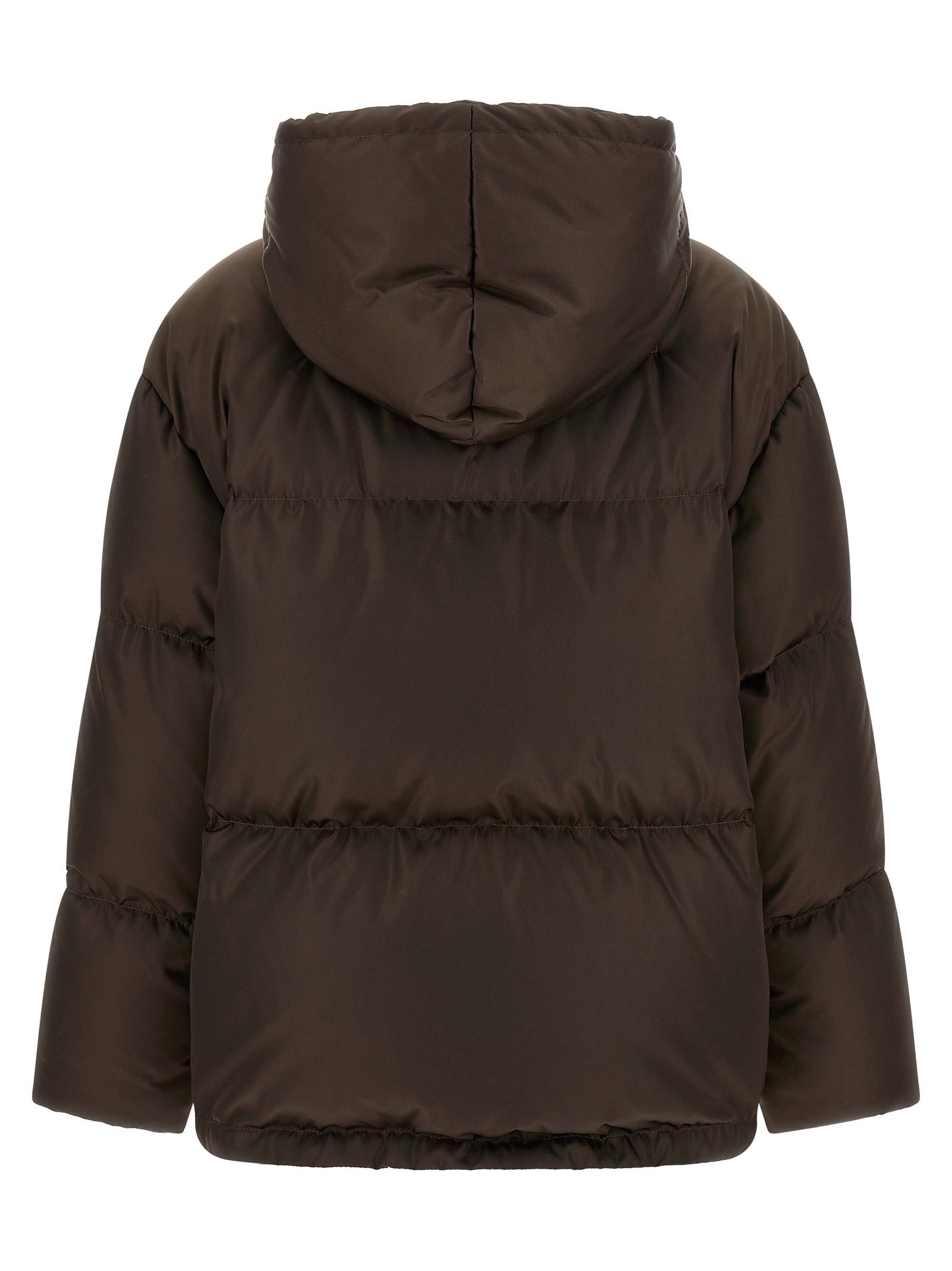 PRADA Re Nylon Down Jacket Brown
