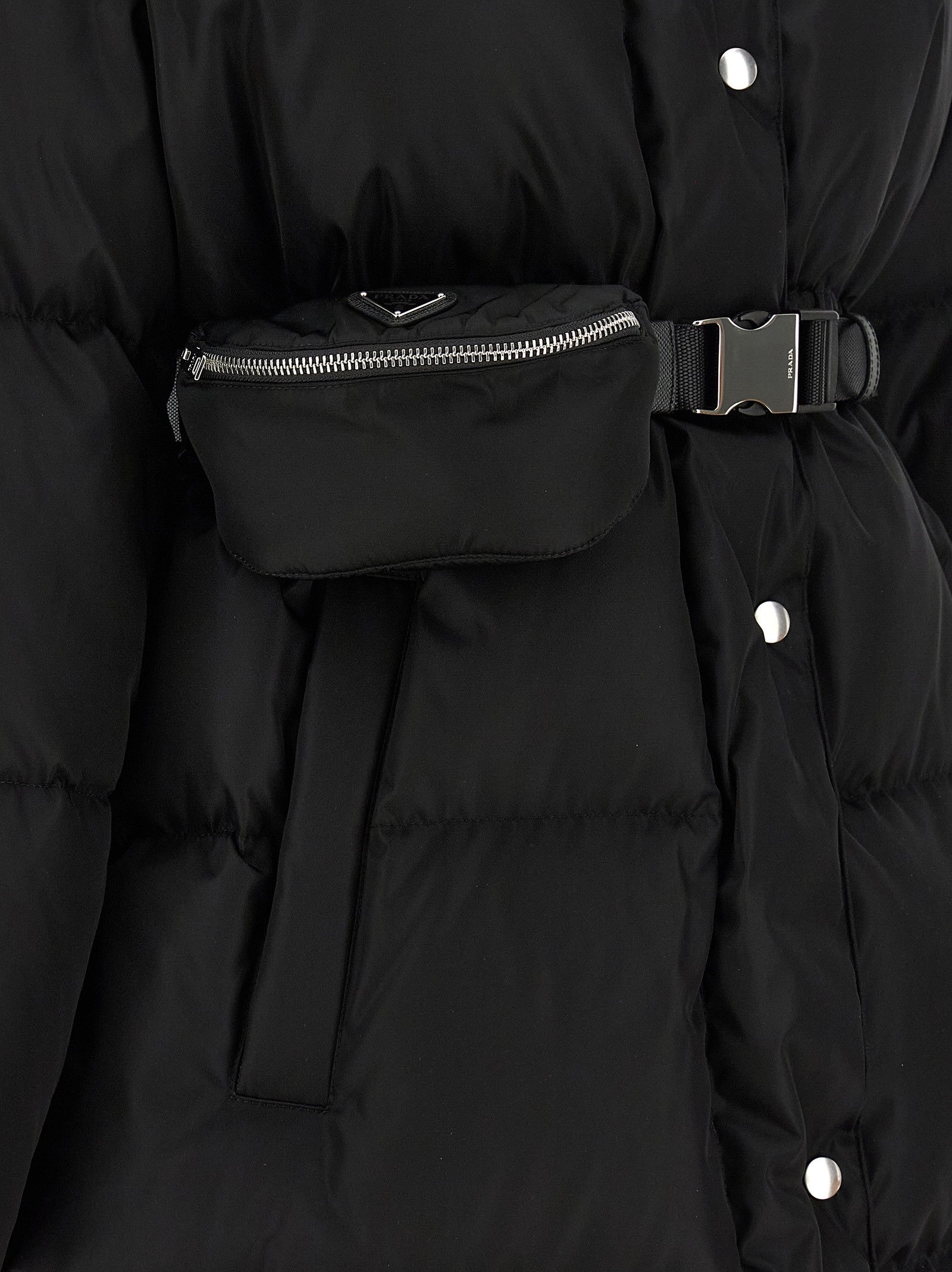 Prada Re Nylon Down Jacket Black