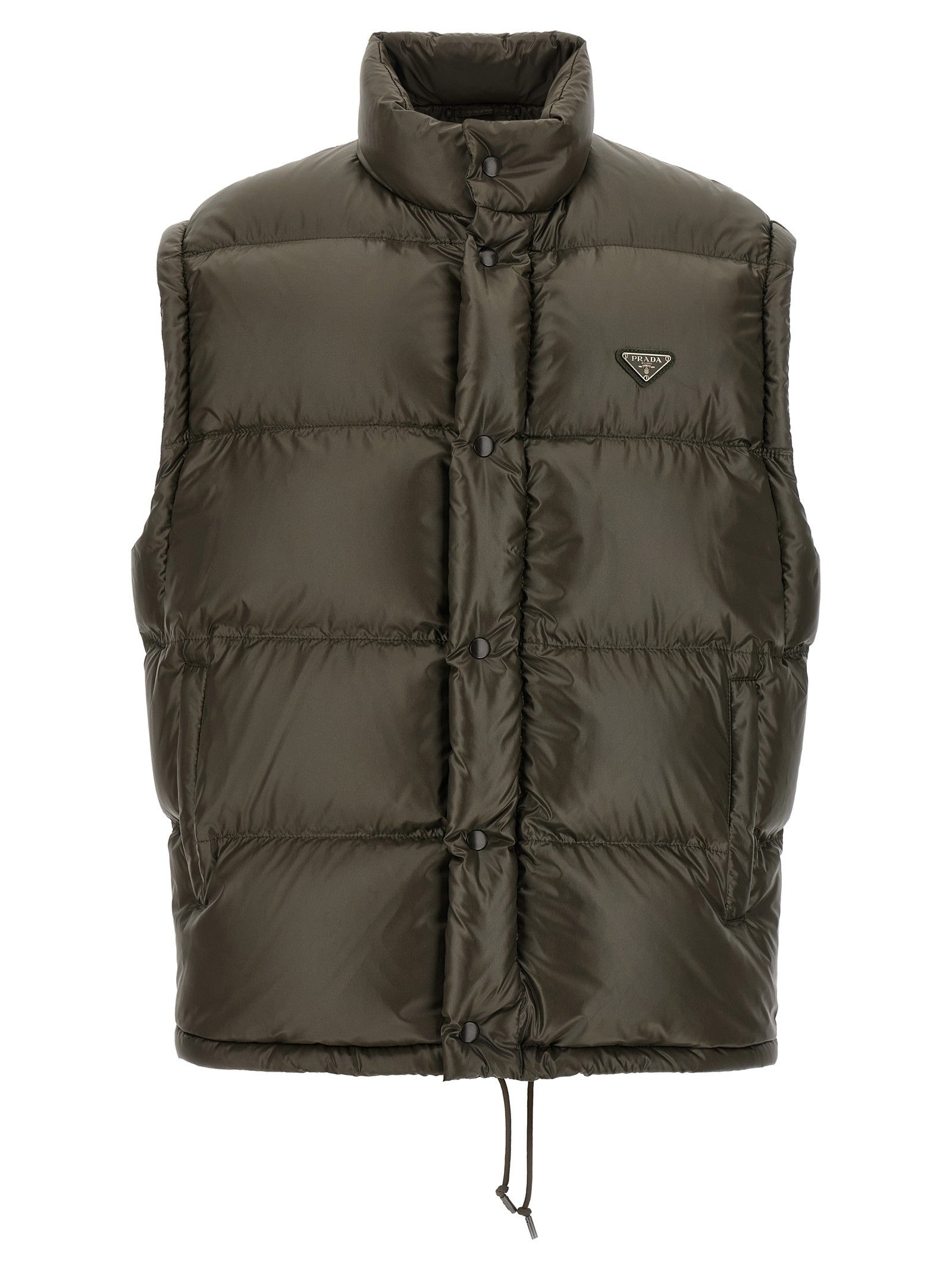 PRADA Re Nylon Down Jacket Grey