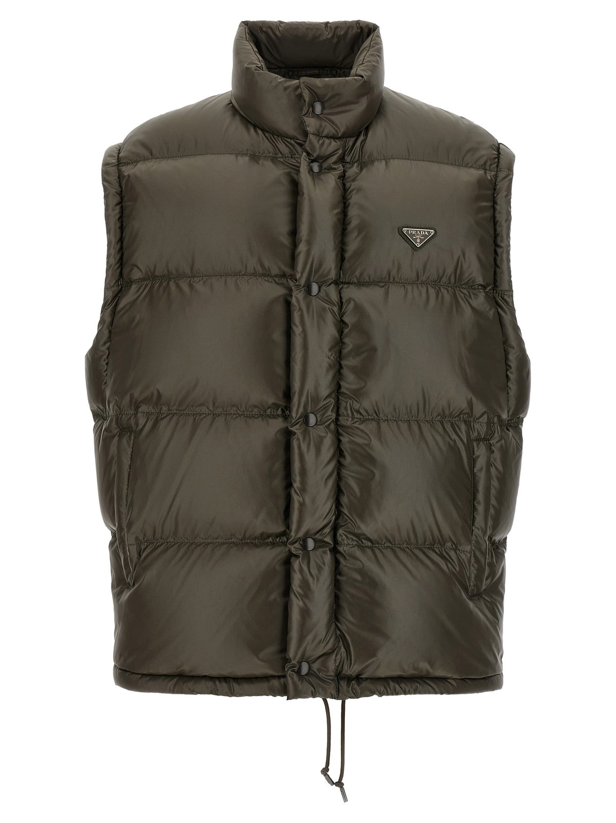 PRADA Re Nylon Down Jacket Grey, view 2