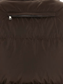 PRADA Re Nylon Down Jacket Brown