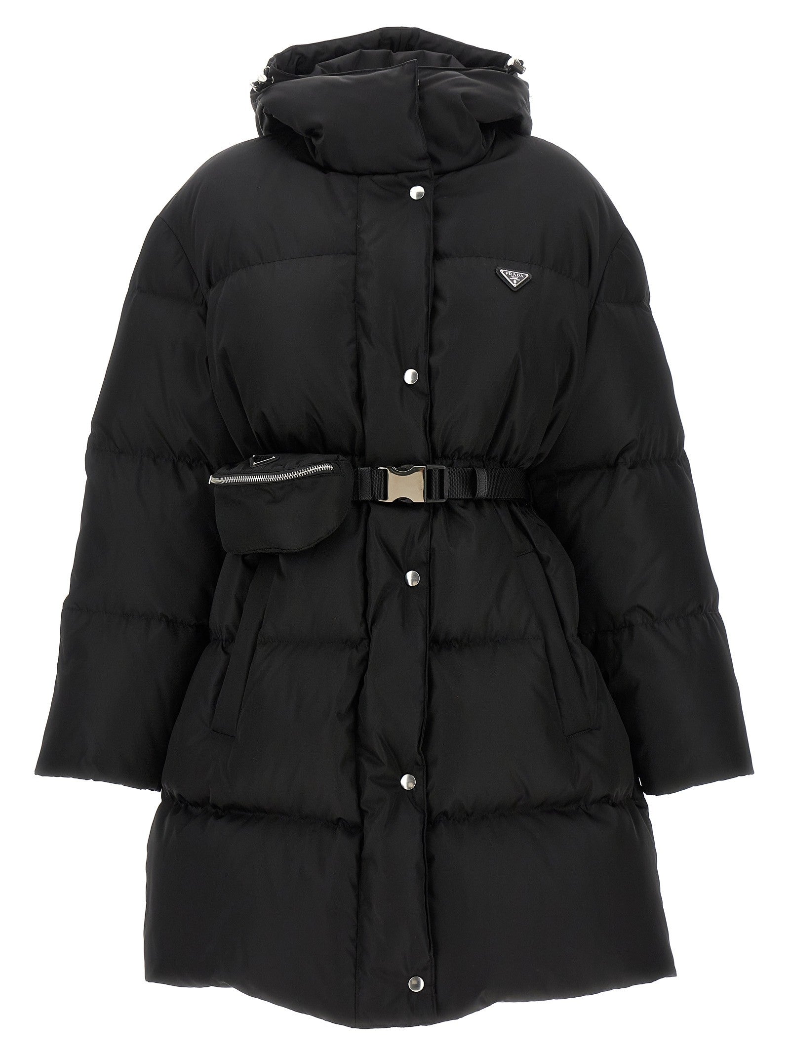 Prada Re Nylon Down Jacket Black