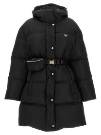 Prada Re Nylon Down Jacket Black