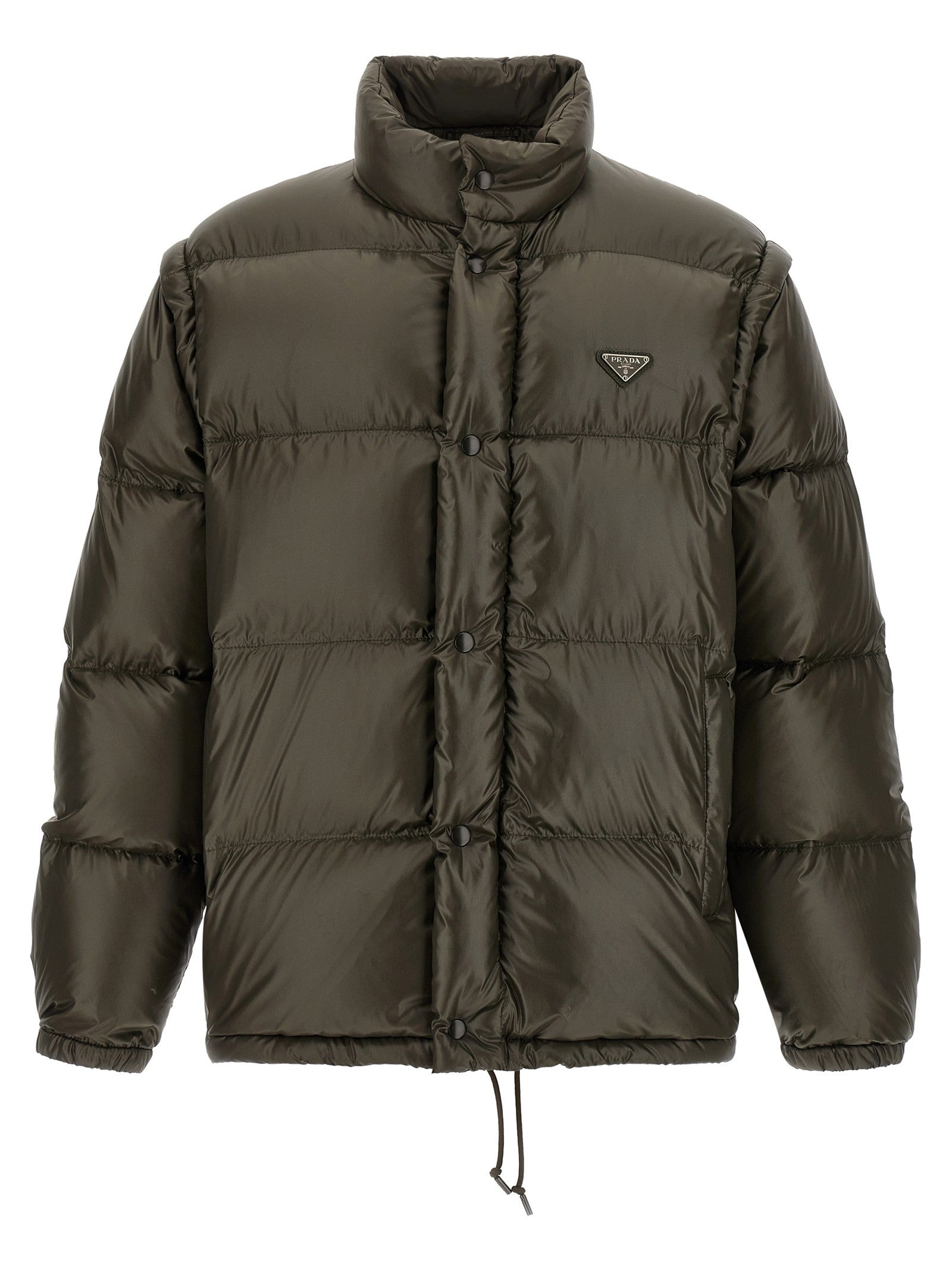 PRADA Re Nylon Down Jacket Grey
