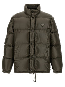 PRADA Re Nylon Down Jacket Grey