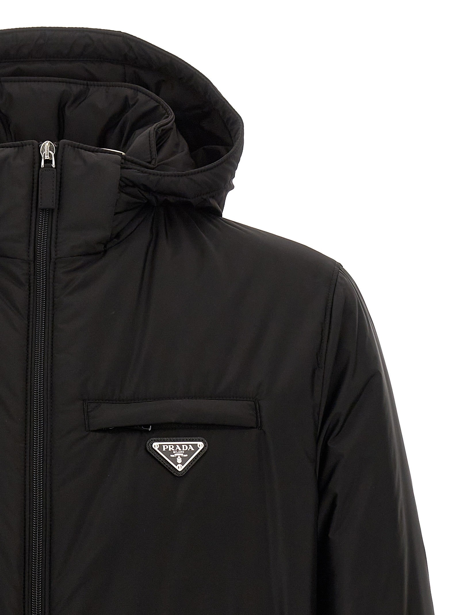 PRADA Re Nylon Down Jacket Black