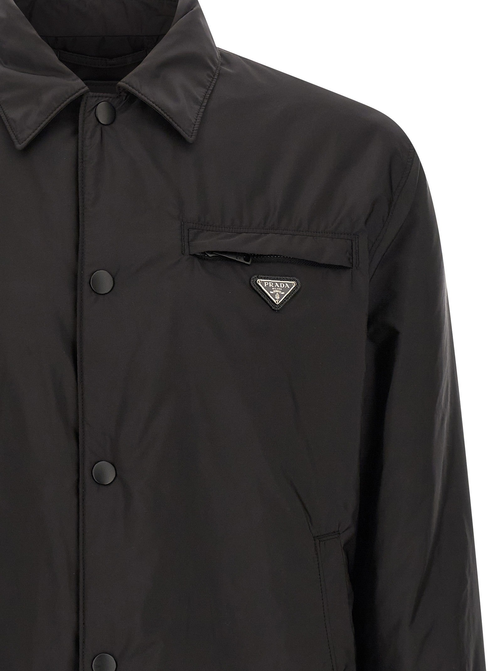 PRADA Re Nylon Feather Jacket Black