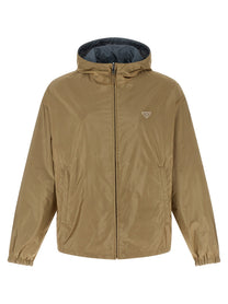 PRADA Re Nylon Feather Reversible Jacket Gold