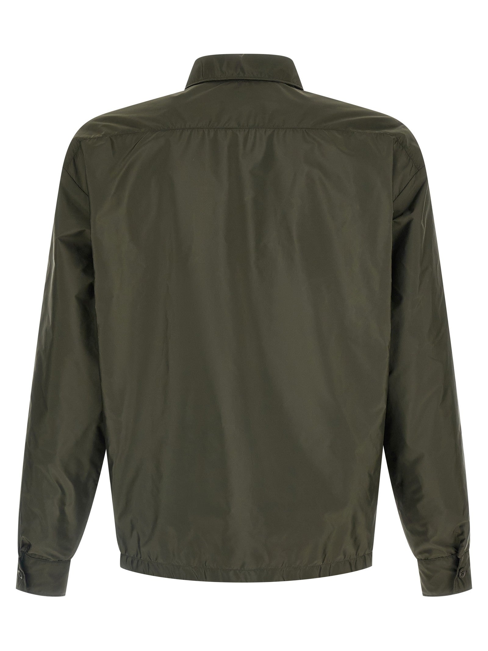 PRADA Re Nylon Feather Shirt Green