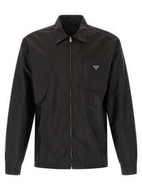 PRADA Re Nylon Feather Shirt Black